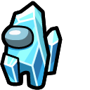 Among Us Blue Ice Character cursor