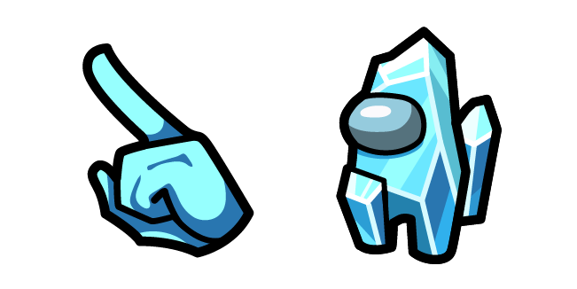 Among Us Blue Ice Character