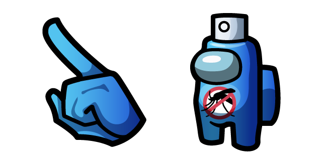 Among Us Blue Mosquito Spray Character