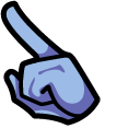 Among Us Blue Narwhal Character pointer