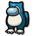 Among Us Blue Pokémon Snorlax Character cursor
