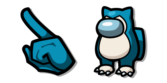 Among Us Blue Pokémon Snorlax Character