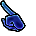 Among Us Blue Spirit Character pointer