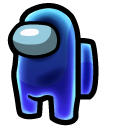 Among Us Blue Spirit Character cursor