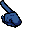 Among Us Blue Stingray Character pointer