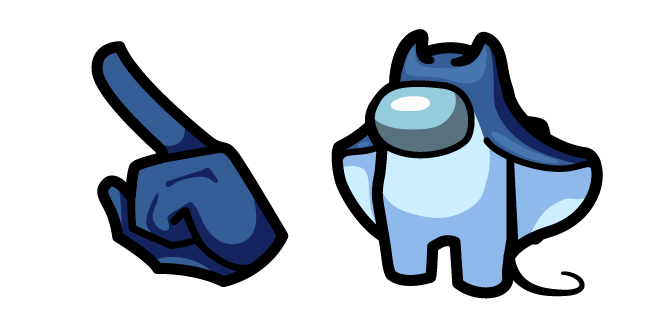 Among Us Blue Stingray Character