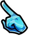 Among Us Blue Water Character pointer