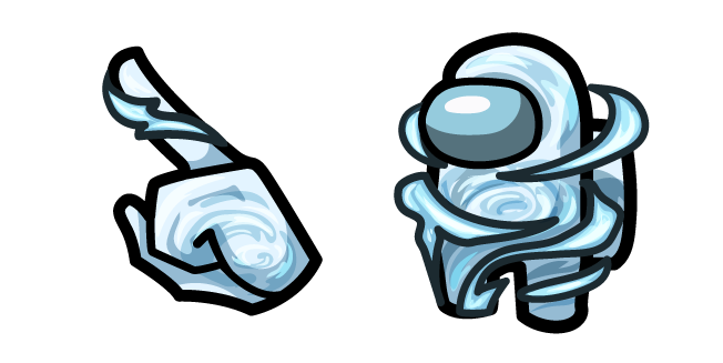 Among Us Blue Wind Character