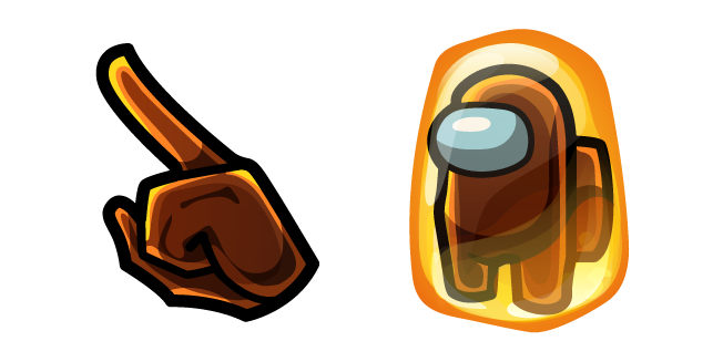 Among Us Brown Character in Amber