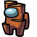 Among Us Brown Earth Character cursor