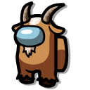 Among Us Brown Goat Character cursor