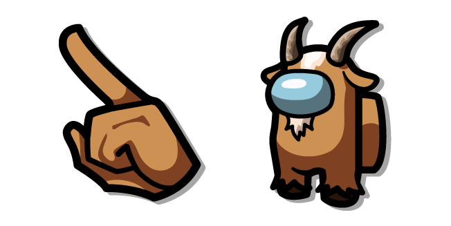 Among Us Brown Goat Character