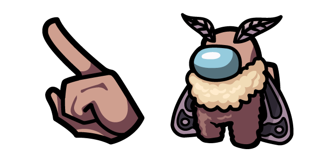 Among Us Brown Moth Character