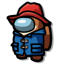 Among Us Brown Paddington Bear Character cursor