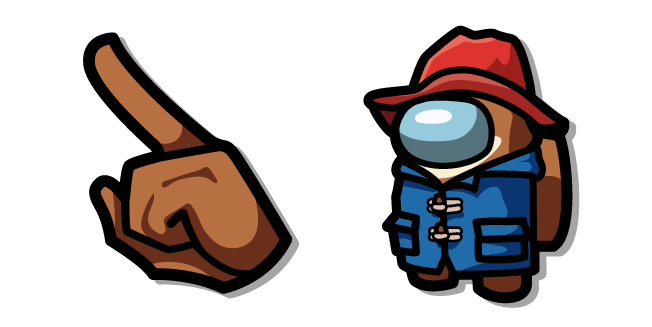 Among Us Brown Paddington Bear Character