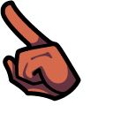 Among Us Brown Pot Plant Character pointer