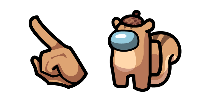 Among Us Brown Squirrel Character