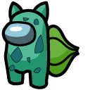 Among Us Bulbasaur Character cursor