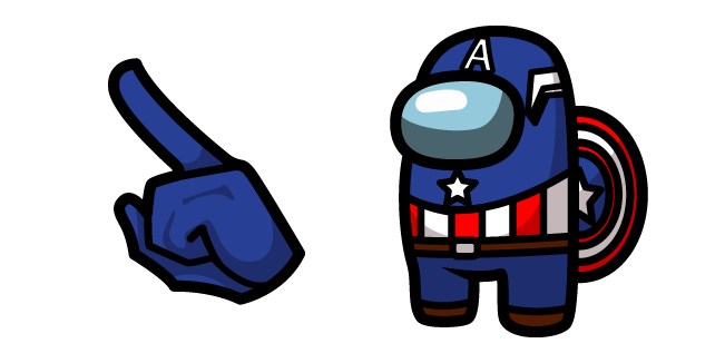 Among Us Captain America Character