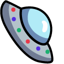 Among Us Character in Brainslug Hat and UFO pointer