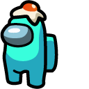 Among Us Character with Egg Hat cursor