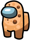 Among Us Chocolate Chip Cookie Character cursor