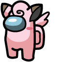 Among Us Clefairy Character cursor