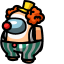 Among Us Clown Character cursor