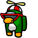 Among Us Club Penguin Rookie Character cursor