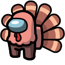 Among Us Coral Turkey Character cursor