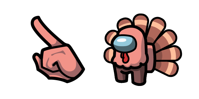 Among Us Coral Turkey Character