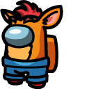 Among Us Crash Bandicoot Character cursor