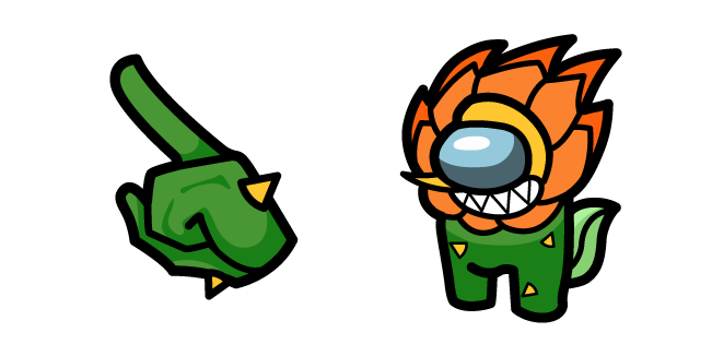 Among Us Cuphead Cagney Carnation Character