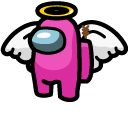 Among Us Cupid Character cursor