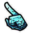 Among Us Cyan Character with Scales pointer