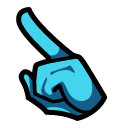 Among Us Cyan Diver Character pointer