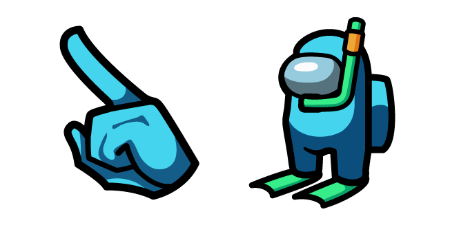Among Us Cyan Diver Character