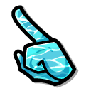 Among Us Cyan Ocean Wave Character pointer