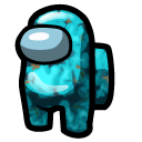 Among Us Cyan Turquoise Gem Character cursor