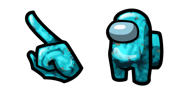 Among Us Cyan Turquoise Gem Character