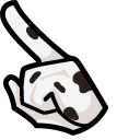 Among Us Dalmatian Character pointer