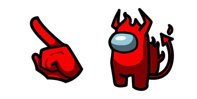 Among Us Devil Character