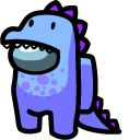 Among Us Dino Character cursor