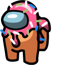 Among Us Donut Character cursor
