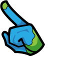 Among Us Earth Character pointer