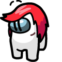 Among Us Ellie Rose Character cursor