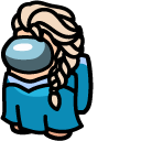 Among Us Elsa Character cursor