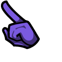 Among Us FNaF Bonnie Purple Character pointer