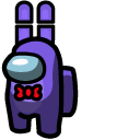 Among Us FNaF Bonnie Purple Character cursor