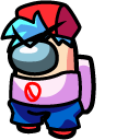 Among Us FNF Boyfriend Character cursor